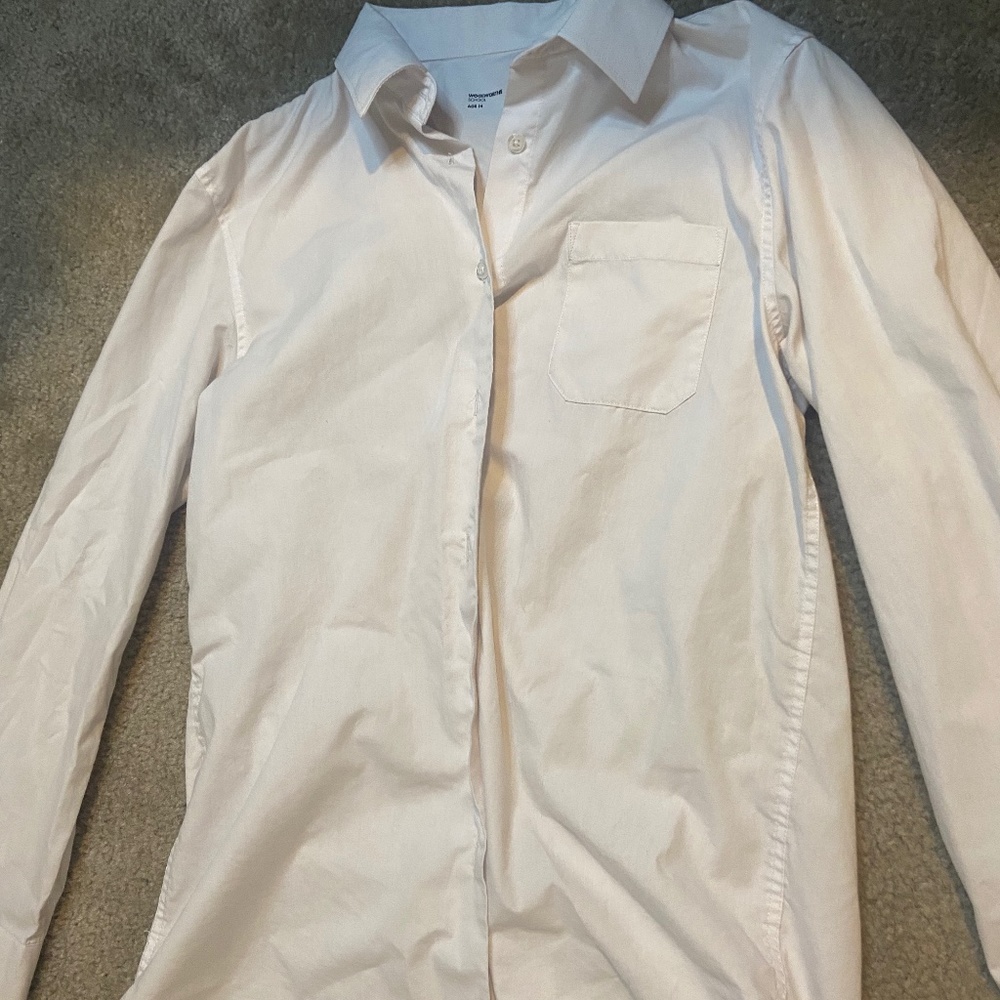 Girls School Button Up